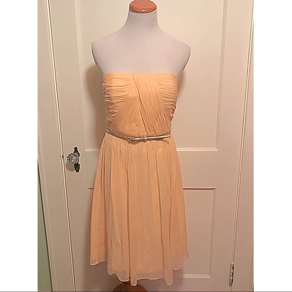 {Donna Morgan} Silk Chiffon Dress, 6 - Picture 1 of 5